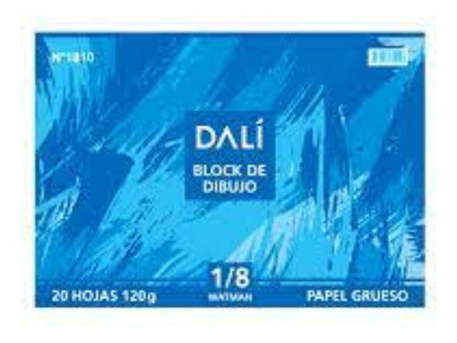 Block De Dibujo 1/8 Watman Dali 20 Hojas