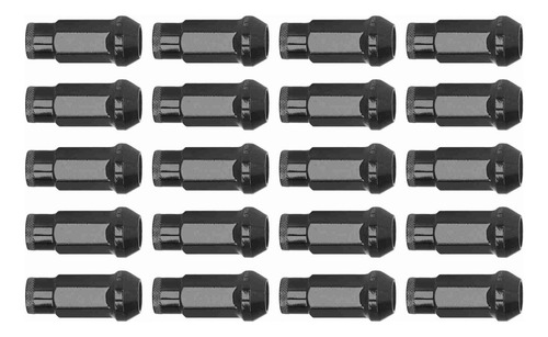 Llaves De Tuercas M12 X 1.5 De Color Negro Para Ruedas, 20 U
