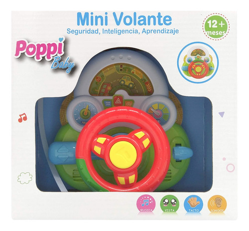 Volante Interactivo Con Luces Primera Infancia Poppi 6755