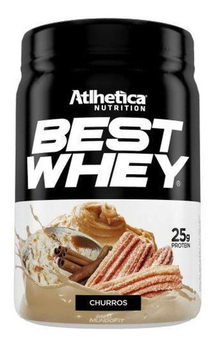 Suplemento em pó Atlhetica Nutrition  Nutrition Series Best Whey proteínas  sabor  churros em pote de 900g