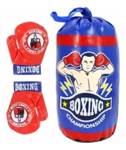 De Boxeo Chico Infantil Con Guantes - 54608 Color Azul