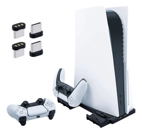 Soporte Base Vertical Para Ps5 Iplay Cargador 2 Dualsense