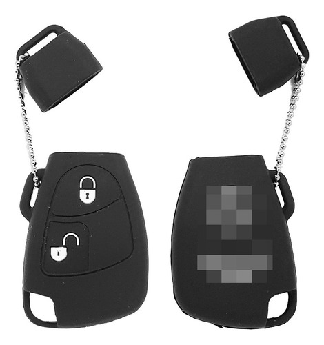 Funda Silicon For Control Mercedes Benz 1997-2010 2 Botones