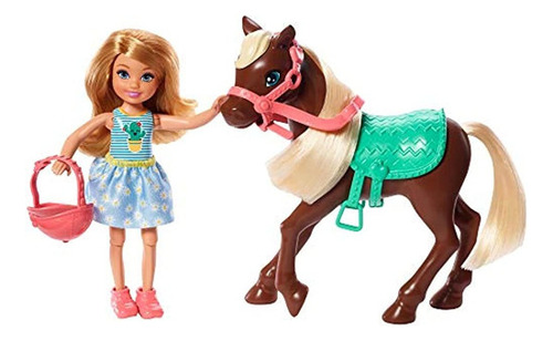 Muñeca Y Caballo Barbie Club Chelsea, Rubio De 6 Pulgadas