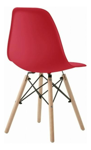 Tugow Alterego Juego De 4 Sillas Oslo, Color Rojo
