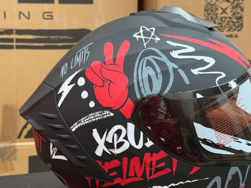 Casco Original Xbull Edicion Especial Vibes Rojo Certificado