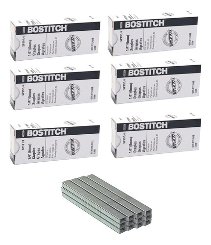 Bostitch Premium  grapas Para Grapadora P3, 0.25-inch Piern