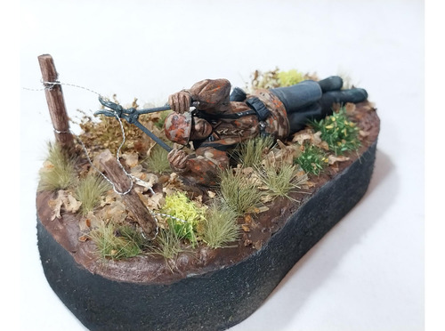 Figura Esci Soldado Aleman 2 Gm C Tenaza Escala 1/35 Unico