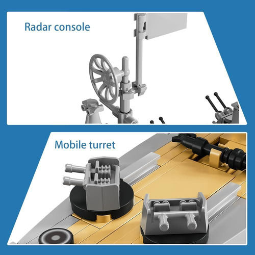 Misini M6320 Kit Barco Acorazado Uss Missouri 2228 Piezas
