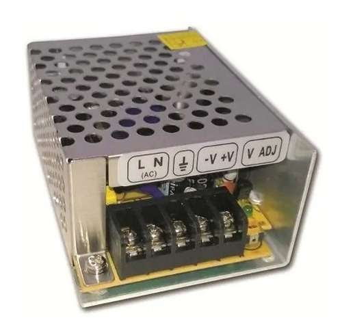 Imagen 1 de 5 de Fuente 24v 3a Switching Powerswitch Ip20 Metalica Interior