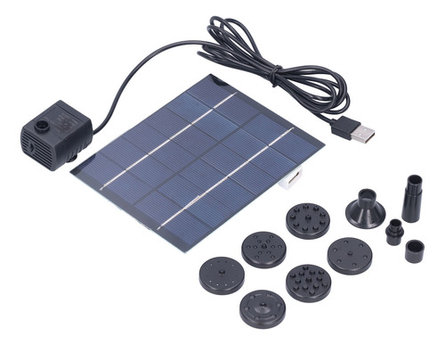 Fuente Solar De 2 W Con Panel, Bomba De Agua, Kit De Panel S