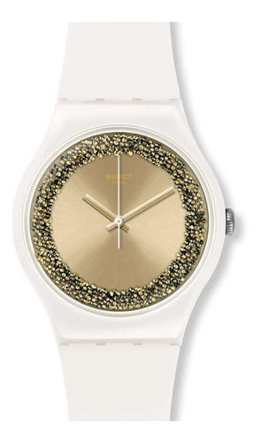 Reloj Swatch Sparklelightening Suow168 Color de la malla Blanco Color del bisel Blanco Color del fondo Blanco