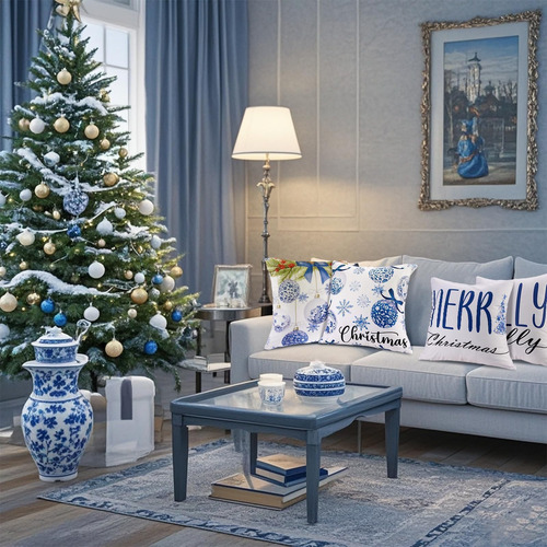 Zhowhoho 4 Pcs Chinoiserie Decoración Navideña De Navidad Cu