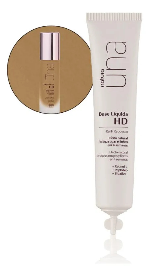 Refil Base Líquida Hd Natura Una 30ml