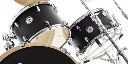 Bateria D-one Rocket Rock Black Satin 24,13,16 Ferragens