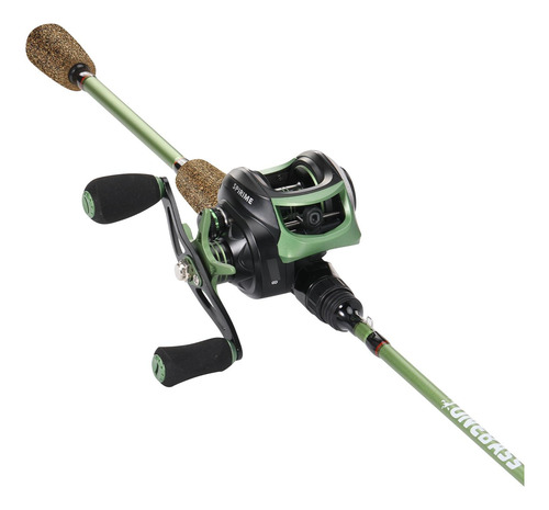 Combo De Cañas De Pescar One Bass 30 Toneladas 2 Piezas Verde