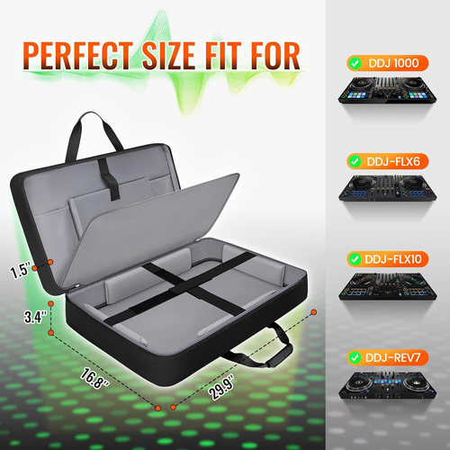 Funda De Controlador Snigjat Dj Para Ddj-flx10/1000/rev7/...