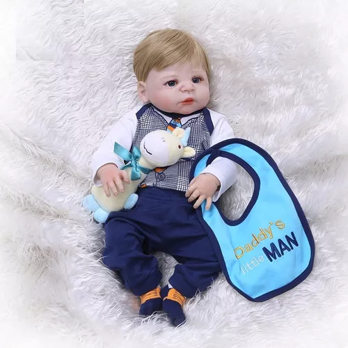 Bebe Reborn Menino 100% Silicone 57 Cm - 10x Sem Juros- Igor