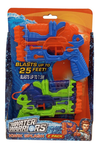 Pistolas De Agua Water Warriors Kwik Splash X2