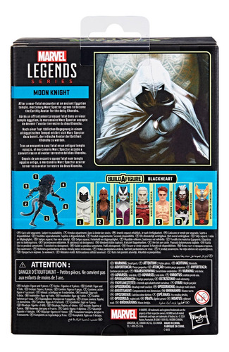 Moon Knight Figura Strange Tales Marvel Legends Baf Blackhea