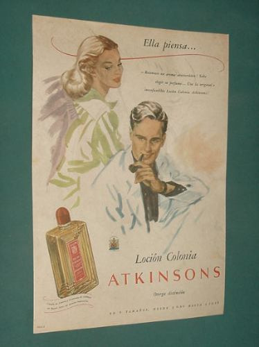 Publicidad Locion Colonia Atkinsons Otorga Distincion