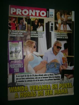 Revista Pronto 648 Wanda Nara Pampita Jelinek Shakira