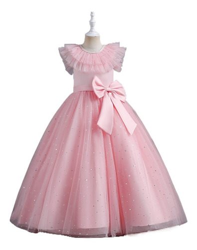 Elegante Vestido De Novia Sin Mangas Para Niñas, Cumpleaños,