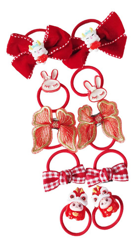 2 X 10 Peças Laços De Cabelo De Meninas De Desenhos Estilo