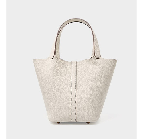 2024 Nuevo Bolso Cuero Genuino Bolso Tipo Cubo Piel Vaca