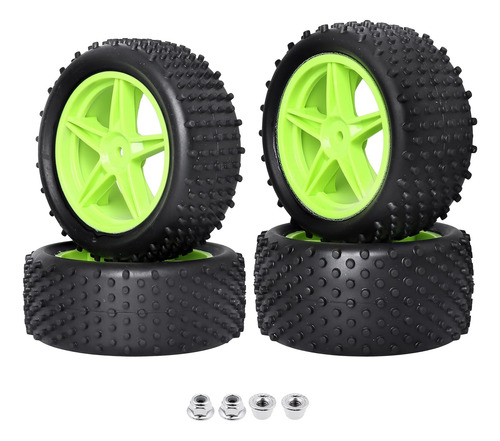 1/10 Prepegado 0.472 In Hex 2.2'' Rc Buggy Ruedas Y Neumátic