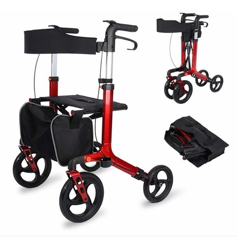 Fhrx Combinacion Walker Silla Transporte Andador 4 Rueda