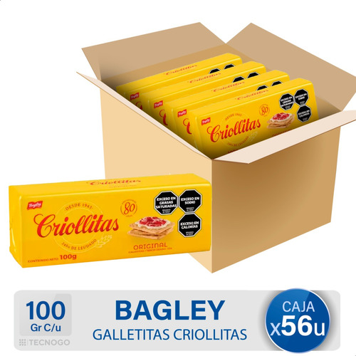 Galletitas Criollitas Bagley Original Caja - Mejor Precio