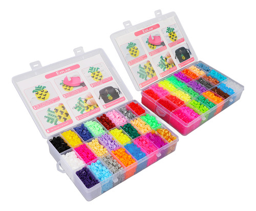 9600 Cuentas De Fusible De 48 Colores De 5 Mm Para Manualida