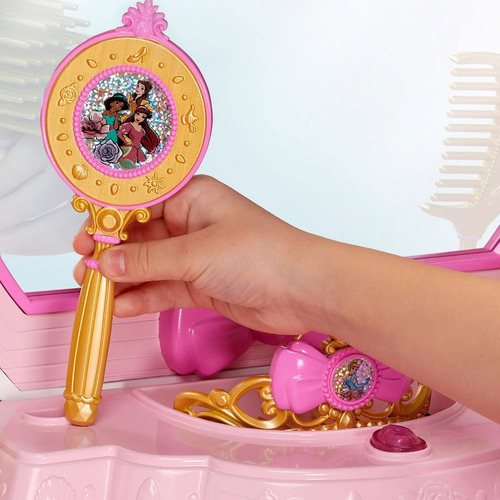 Tocador Musical Princesas Disney Con Mensajes Y Accesorios