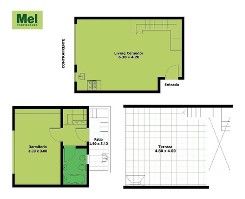 Imagen 2 de 18 de Ph De 2amb. En Duplex + Terraza Propia