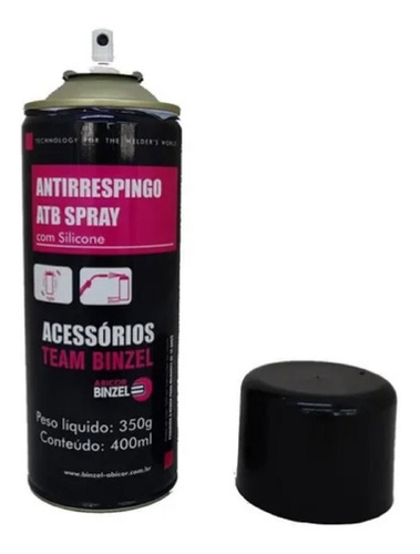 Antirrespingo Solda Atb Spray Com Silicone Binzel 400 Ml