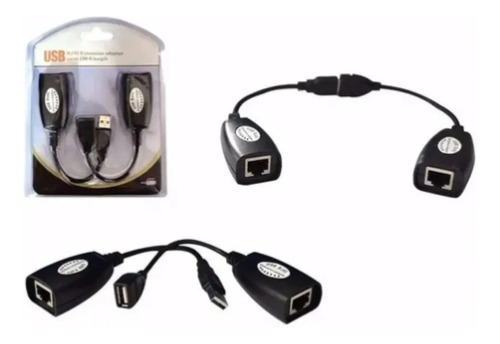 Cabo Extensor Usb Am Via Cabo De Rede Ethernet Até 45 Metros