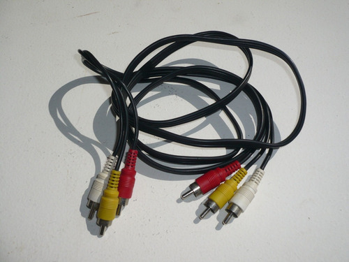 Cable Rca A Rca 3x3 Macho Audio Video Tv Led Dvd Lcd