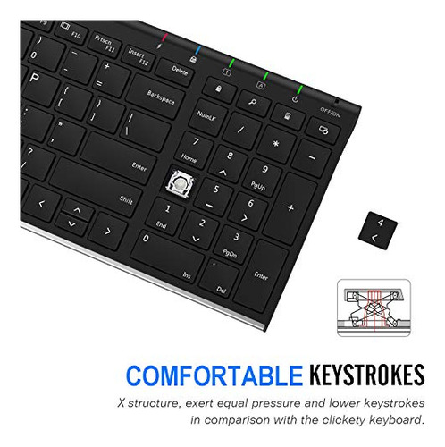 Wireless Keyboard Arteck Ultra Slim Stainless Steel