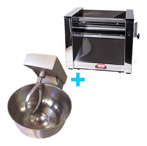Imagen 1 de 4 de Sobadora Laminadora Rd 300 + Amasadora 20 Kg Pastas Combo