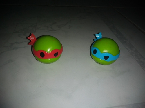 Tmnt Mini Funko Cabeza Leonardo Raphael Tortugas Ninja Origi (Usado)