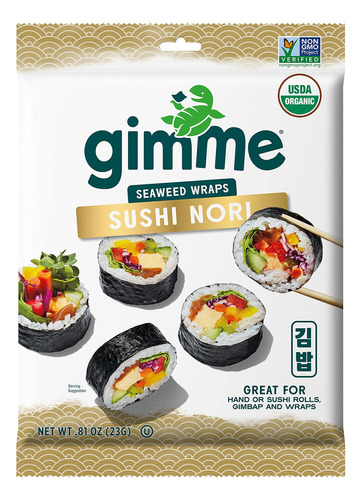 Algas Asadas Organicas Hojas De Sushi Nori Estilo Restaura