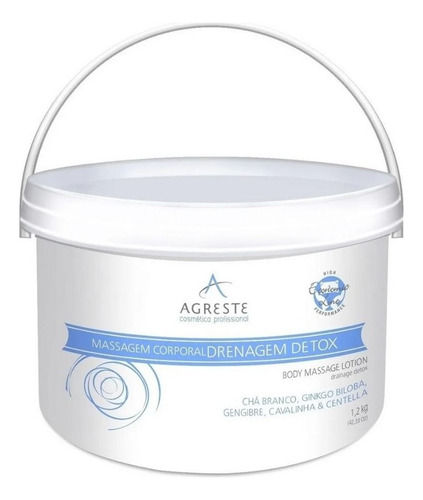  Creme Profissional Massagem Gengibre, Centella 1,2kg Detox