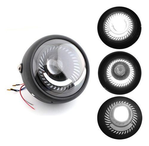 Z Proyector De Luz De Faro Led 6.5 Para Cafe Racer Bobber