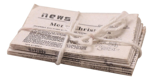 2 Mini Periódico 1 12, Periódico De Casa De Muñecas,