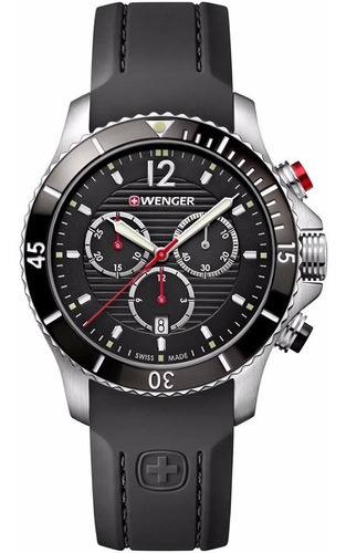 Reloj Wenger Seaforce Original Fondo Negro 01.0643.108