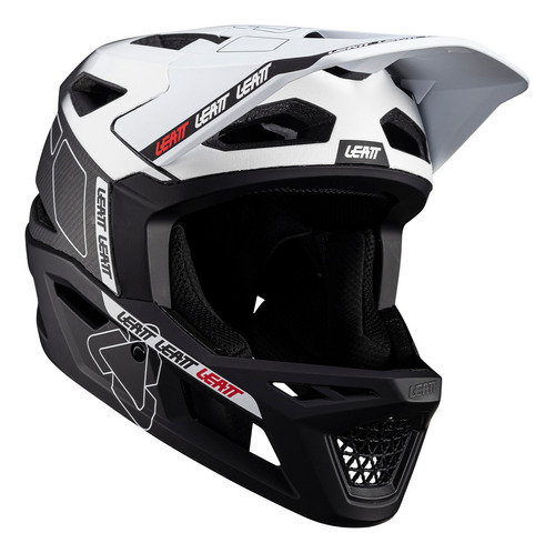 Casco Leatt Mtb Gravity 6.0 Carbon V24 Color Blanco Talla M