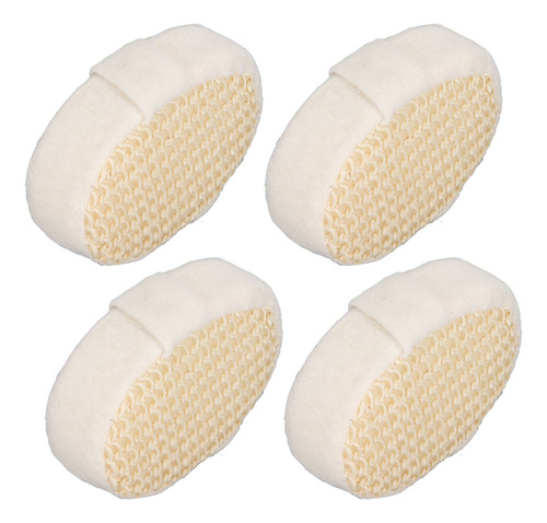 Esponja De Baño De Sisal, 4 Piezas, Exfoliante, Fácil De Lim