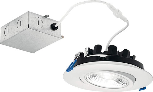 To Ceiling 6 Pulgadas Redondo Cardan 30k Led Downlight En Bl