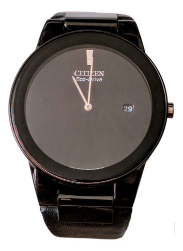 Vendo Reloj Citizen Axiom Eco Drive Au1065 Negro Para Hombre (Reacondicionado)